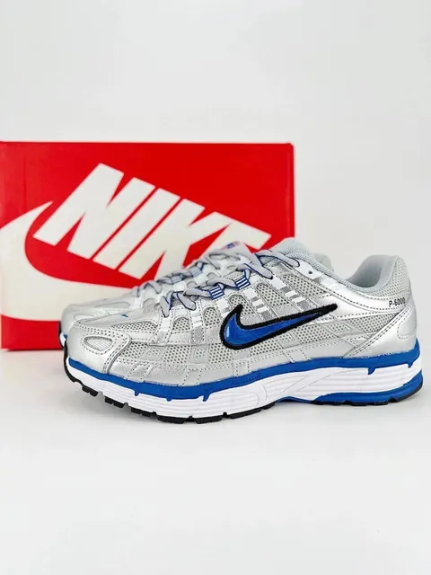 Nike P-6000 Metallic Silver/Royal Blue