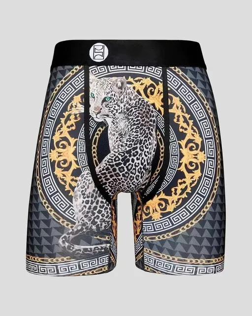 Versace Boxer Brief Leopard Baroque Print