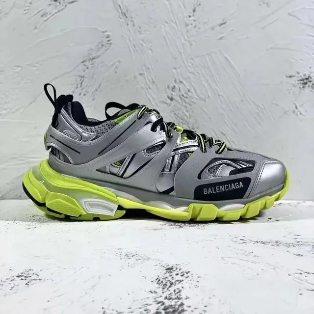 Balenciaga Speed Trainer Silver Neon