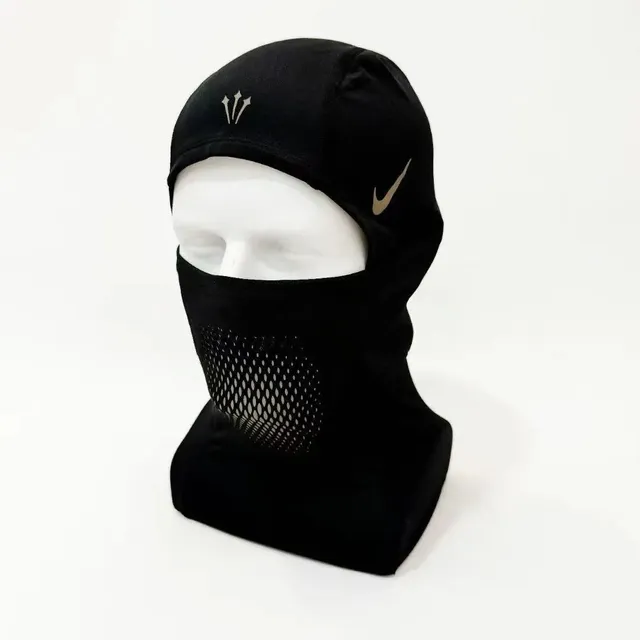 Nike Face Cover Black with Gold Swoosh