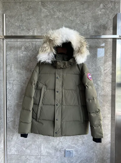 Canada Goose Parka Olive with Fur Trim