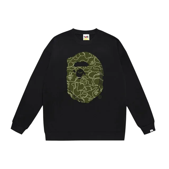 BAPE Crewneck Sweatshirt Camouflage Ape Head