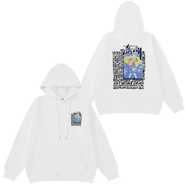 Stüssy Hooded Sweatshirt Graphic Print