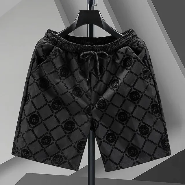 Versace Medusa Grid Shorts Monogram Print