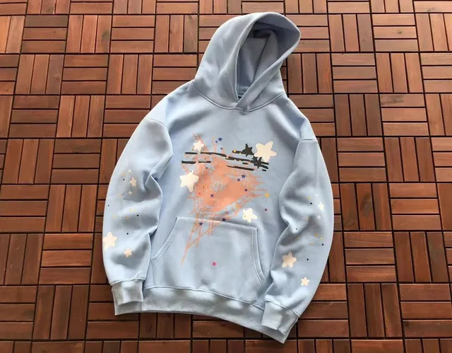 Sp5der Hooded Sweatshirt Star Print