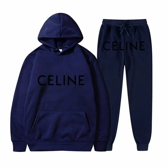 Hoodie and Joggers Set CELINE Logo