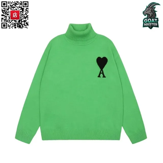 Amiri Turtleneck Sweater Heart Logo