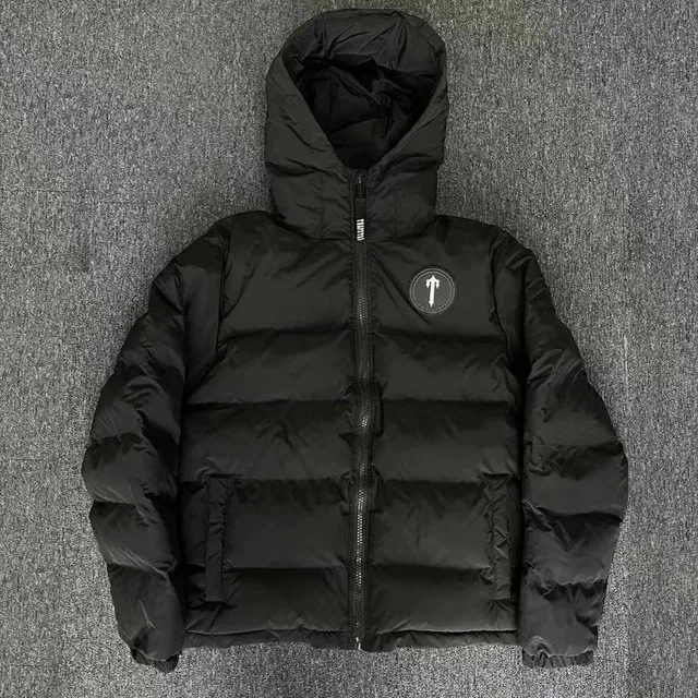 Travis Scott Puffer Jacket Black Logo Patch