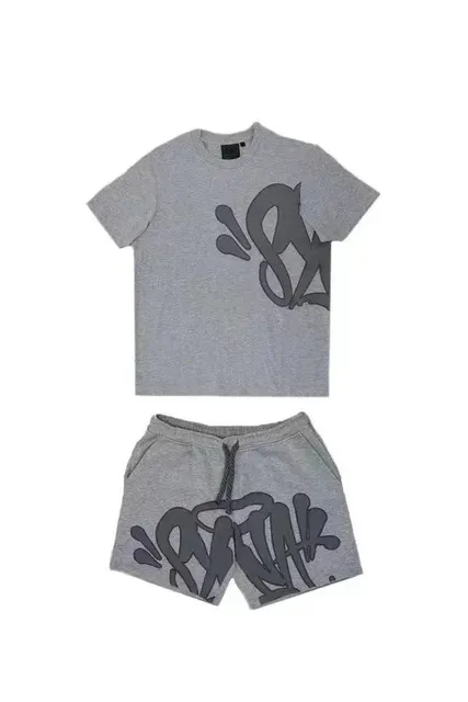 Syna World Graffiti Logo Set Grey Heather with Dark Grey Print
