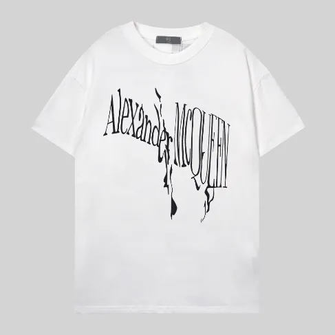 Alexander McQueen Graphic Tee Dripping Logo