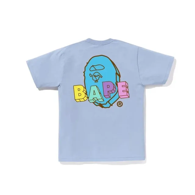 BAPE Graphic Tee Pastel Ape Head