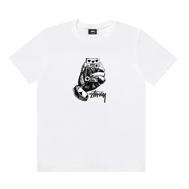 Stüssy Graphic Tee Playing Cards Hand Print