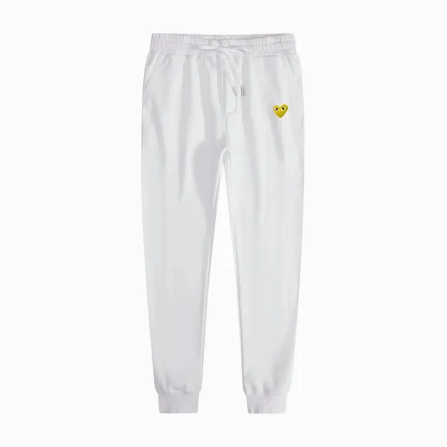 Comme des Garçons Jogger Pants Yellow Heart Embroidery