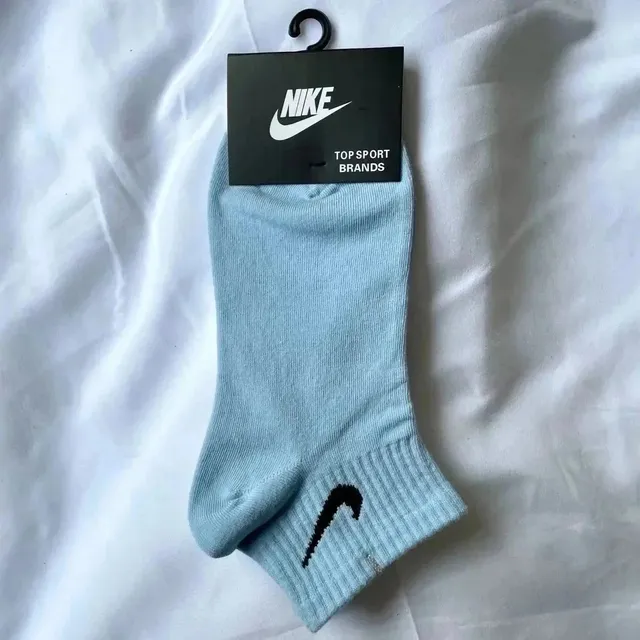 Nike Sport Socks Light Blue with Black Swoosh
