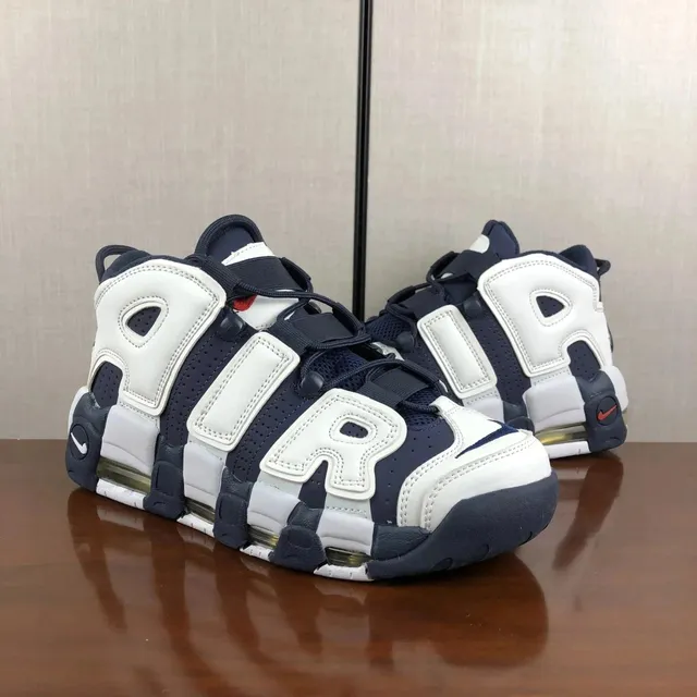 Nike Air More Uptempo White Navy