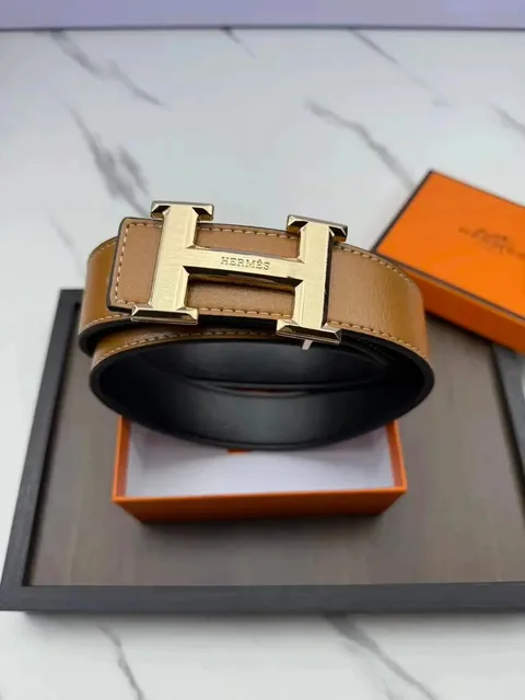 Hermès Constance Belt Reversible Tan/Black