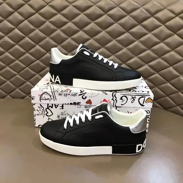 Dolce & Gabbana DG Leather Sneaker Logo Side Panel