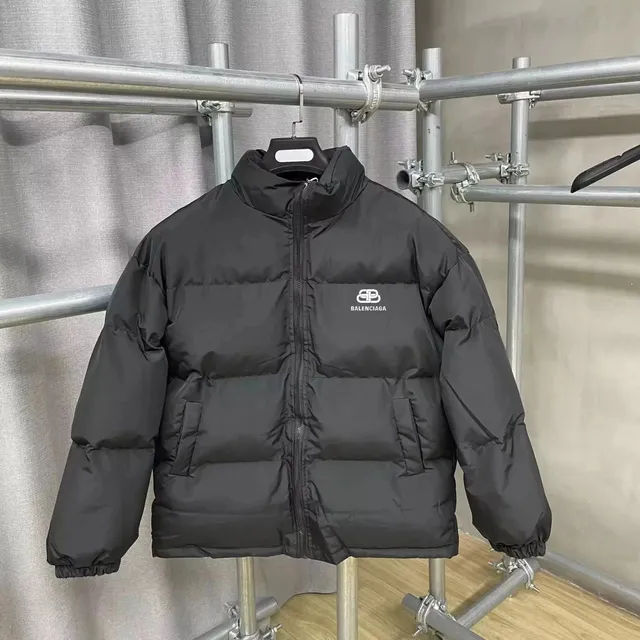 Balenciaga Puffer Jacket Logo Patch