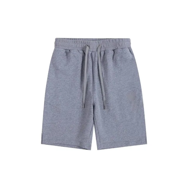 Amiri Heart Logo Shorts Heather Grey