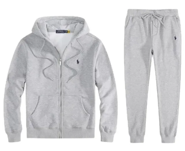 Polo Ralph Lauren Hoodie and Joggers Set Heather Grey