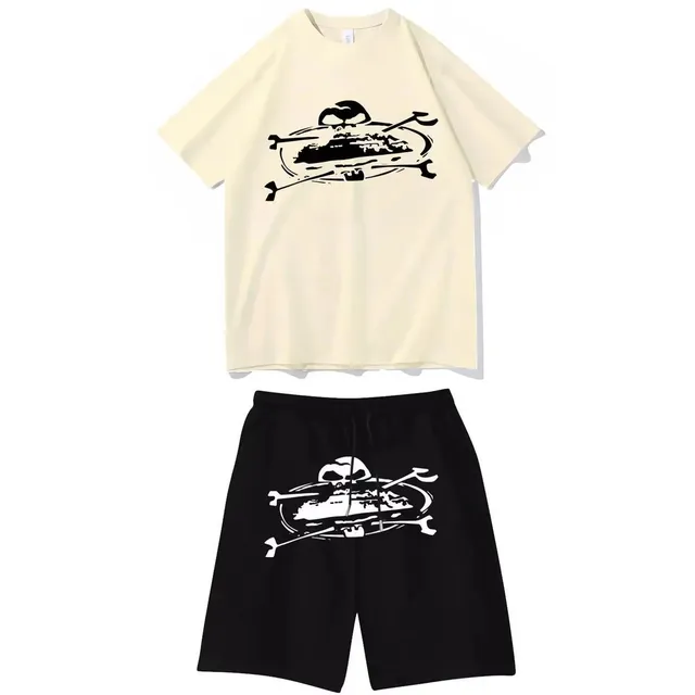 Corteiz Skull & Crossbones Set Two-Piece Co-ord
