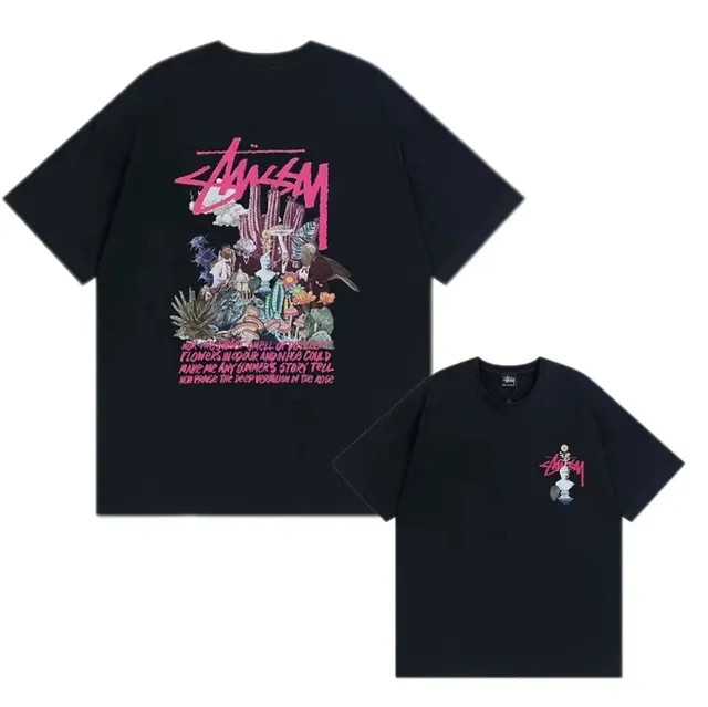 Stüssy Graphic T-Shirt Cactus Garden Print