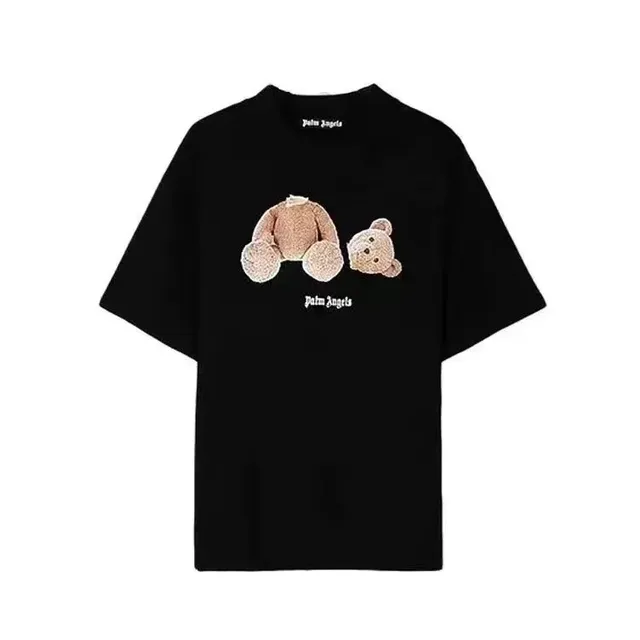 Palm Angels Teddy Bear Graphic Tee Embroidered Bear