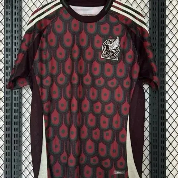 Adidas Mexico National Team Jersey Peacock Pattern