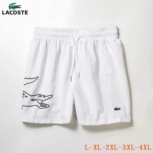Lacoste Drawstring Shorts Crocodile Print