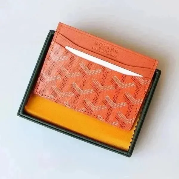 Goyard Card Holder Goyardine Canvas
