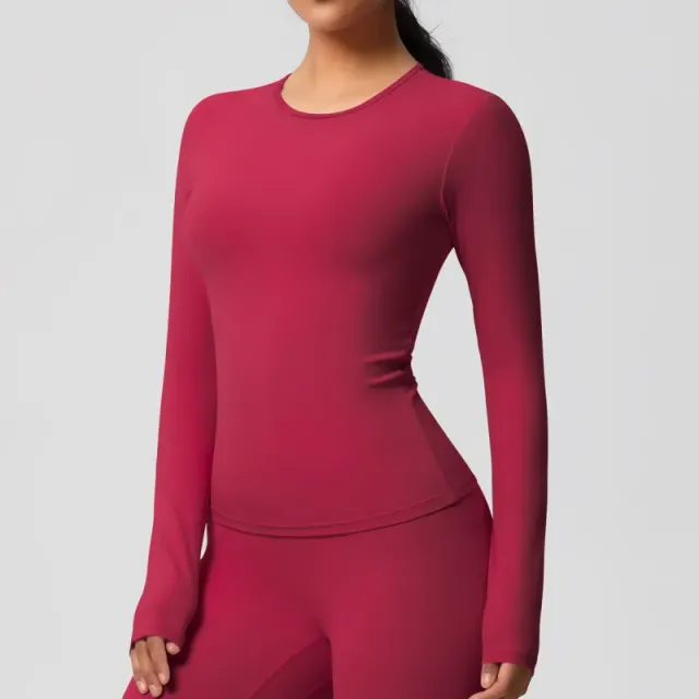 7102 long sleeves-rouge red