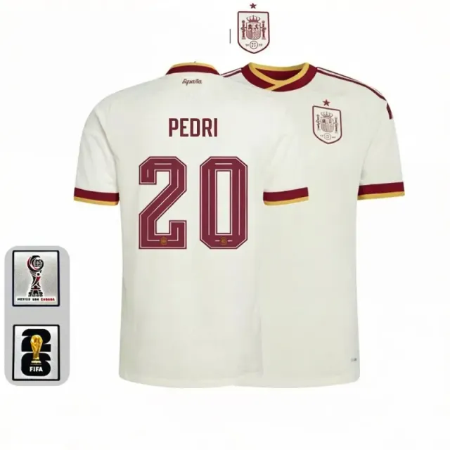 Spain away jersey #20 with captain's armband