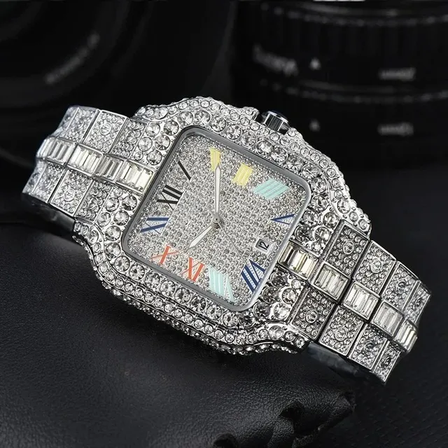 Cartier Santos Fully Iced