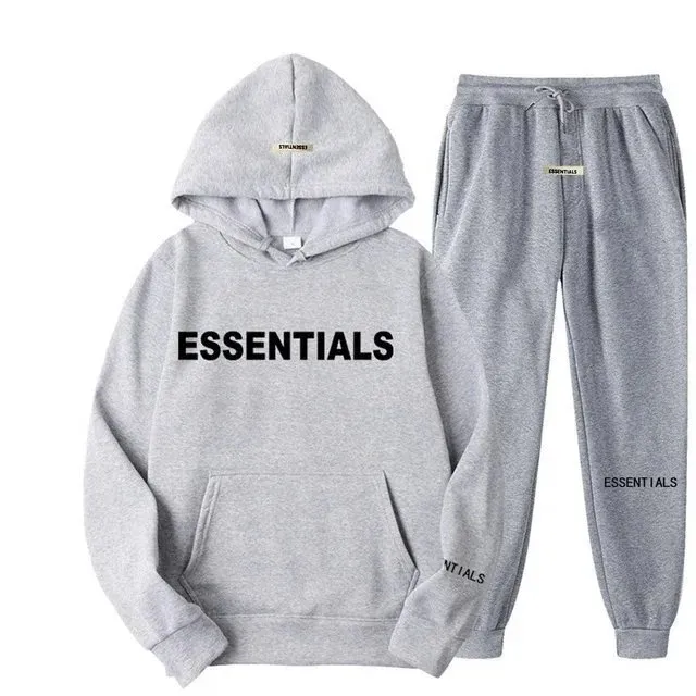 Fear of God Essentials Hoodie and Joggers Set Essentials Logo