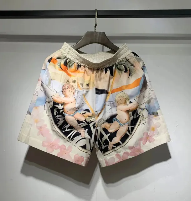 Marc Jacobs Printed Shorts Cherub Palm Print