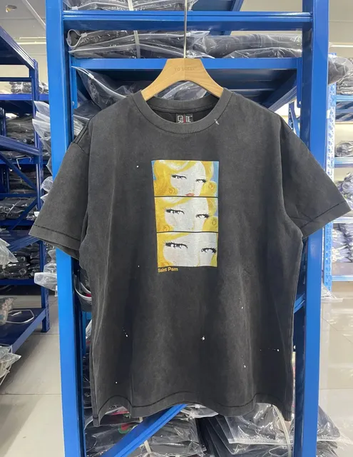 Saint Laurent Graphic T-Shirt Saint Pam Print