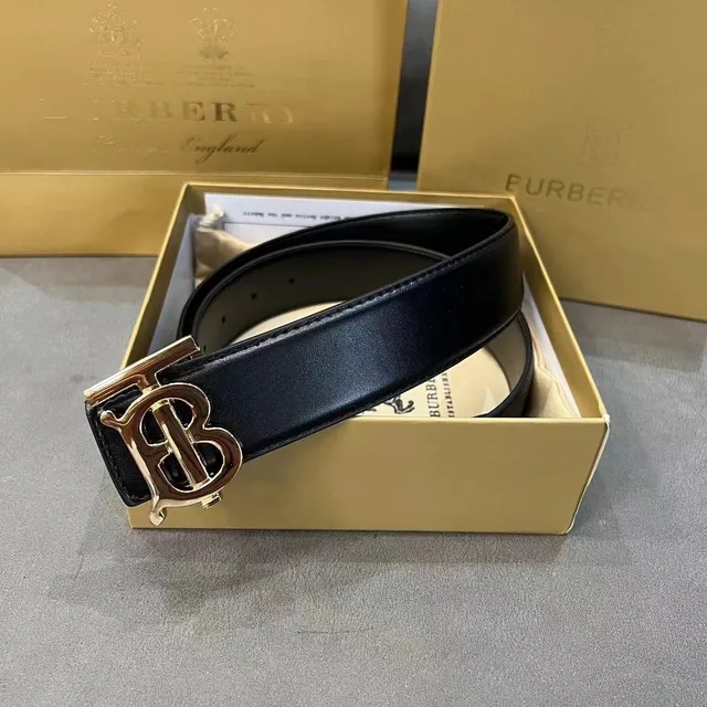 Burberry TB Logo Belt Monogram Buckle