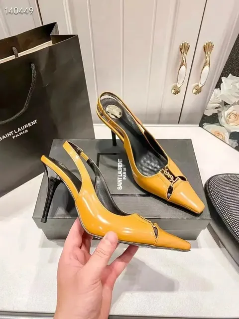 Saint Laurent Tribute Slingback Patent Leather