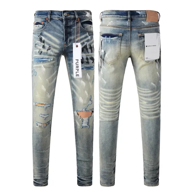 Purple Brand Distressed Slim Fit Jeans