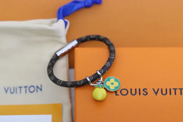 Louis Vuitton Monogram Bracelet Flower and Fruit Charm