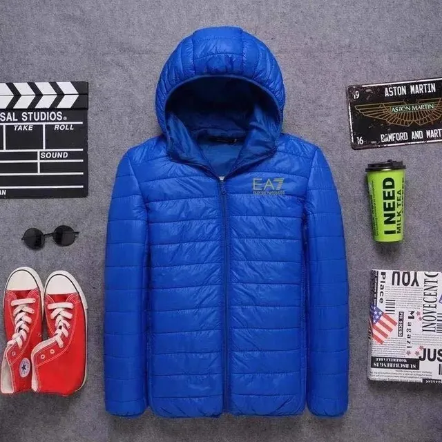 Emporio Armani Puffer Jacket Quilted Hooded