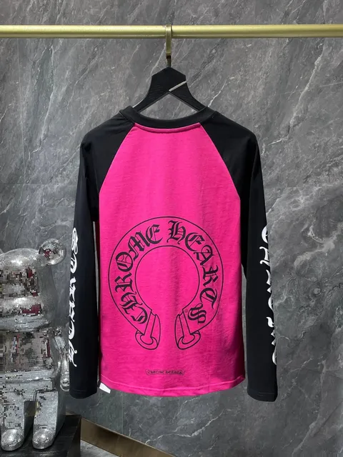 Chrome Hearts Long Sleeve Raglan Tee Horseshoe Logo