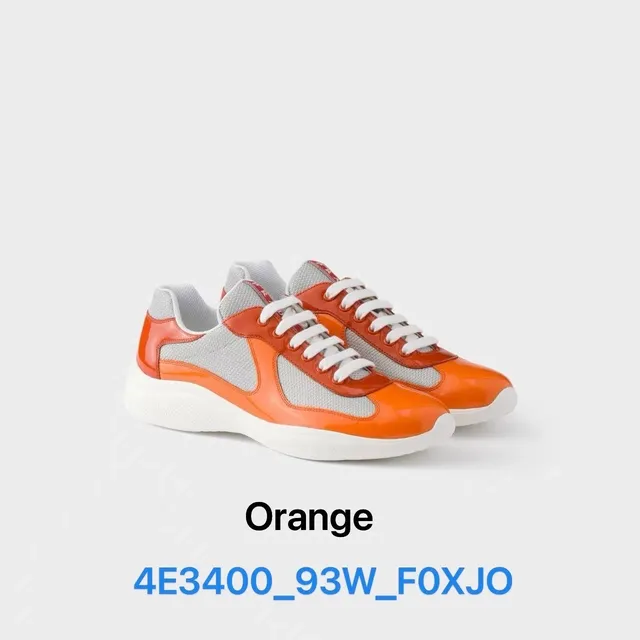 Prada Linea Rossa Trainer Orange Patent