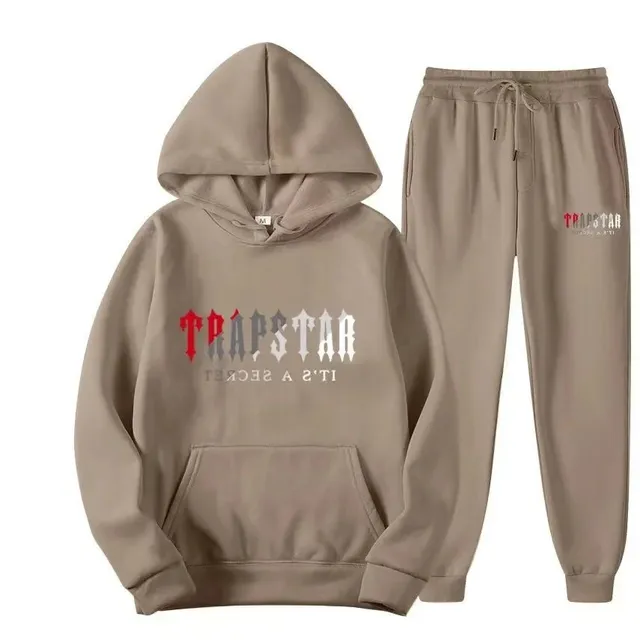 Hoodie and Joggers Set TRAPSTAR Logo Print