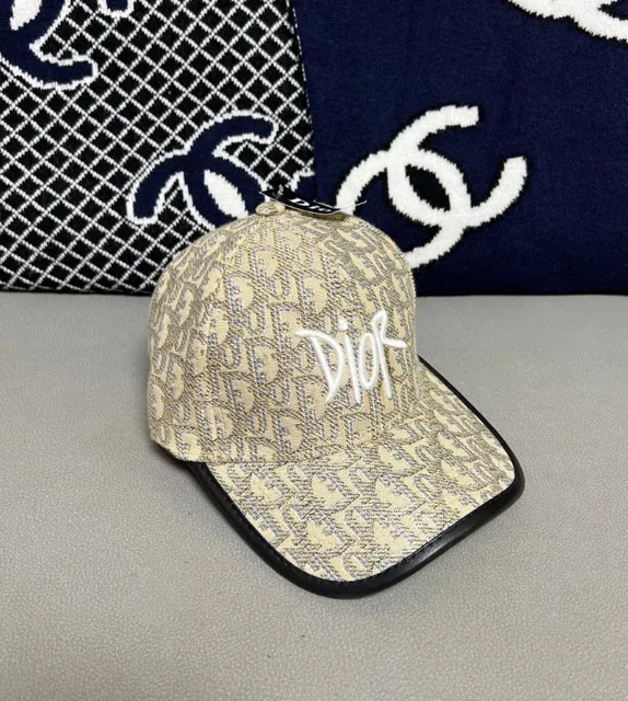 Dior Baseball Cap Oblique Logo Print