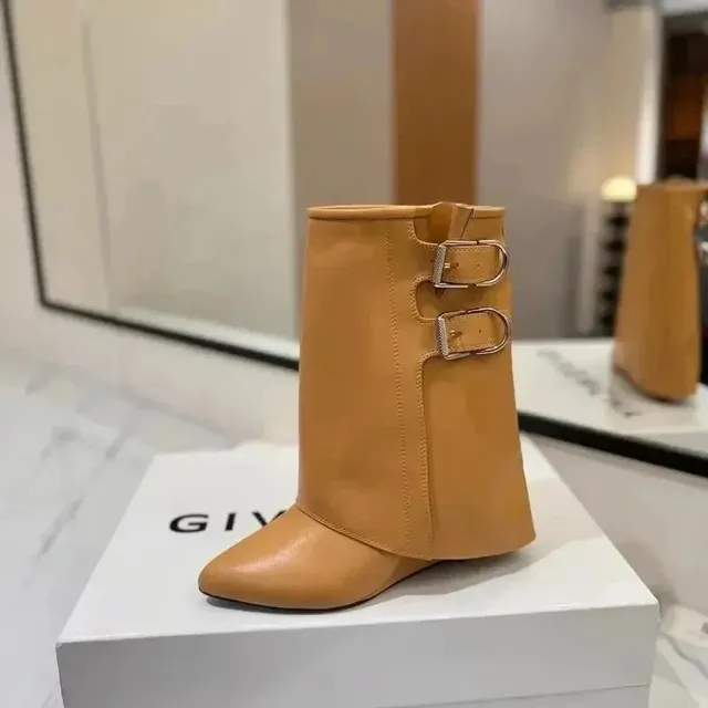 Givenchy Double Buckle Boot Smooth Leather