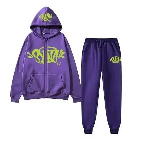 Syna World Hoodie and Joggers Set Graffiti Logo