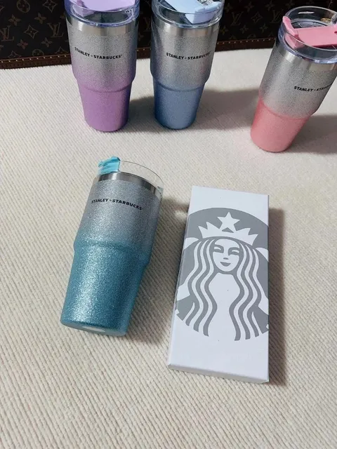 Starbucks × Stanley Tumbler Glitter Gradient