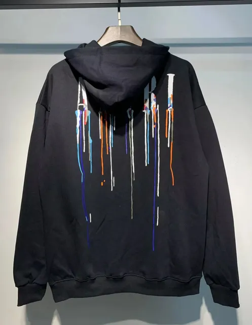 Off-White Hoodie Dripping Paint Print