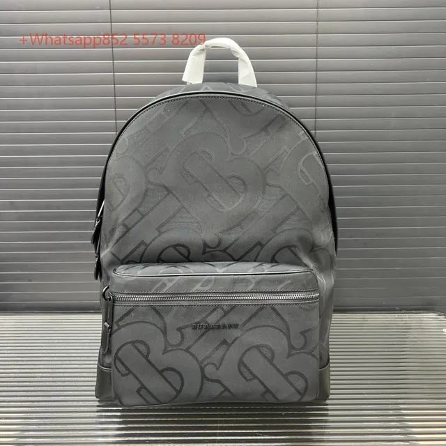 Burberry Monogram Print Backpack Grey